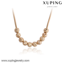 43459-high quality fashion jewelry 18k gold large round bead necklace